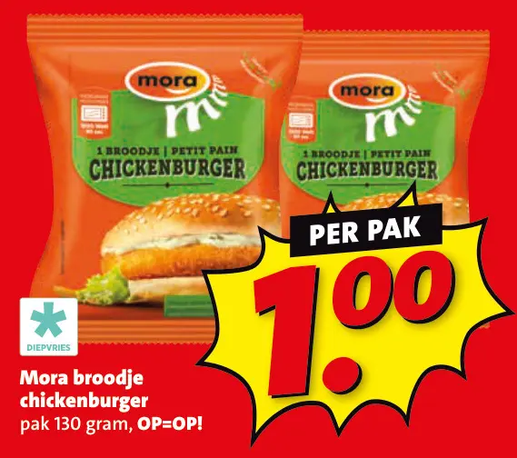 Aanbieding: Broodje chickenburger