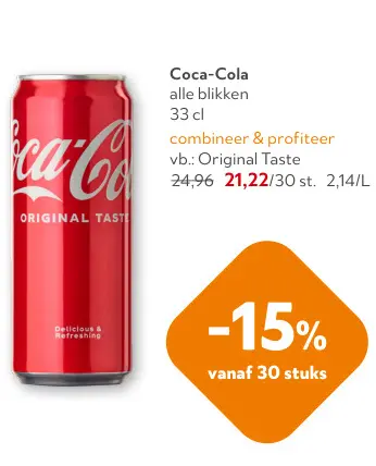 Promotie: Coca-Cola alle blikken