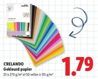 Aanbieding: Gekleurd papier