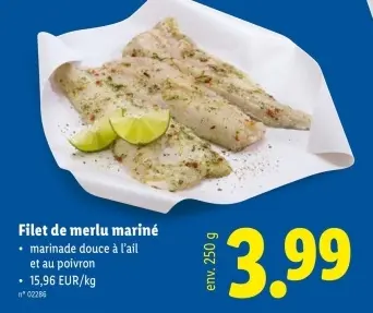 Offre: Filet de merlu mariné