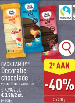 Promotie: Decoratiechocolade