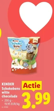 Promotie: Schokobons witte chocolade