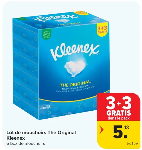 Offre: Lot de mouchoirs The Original