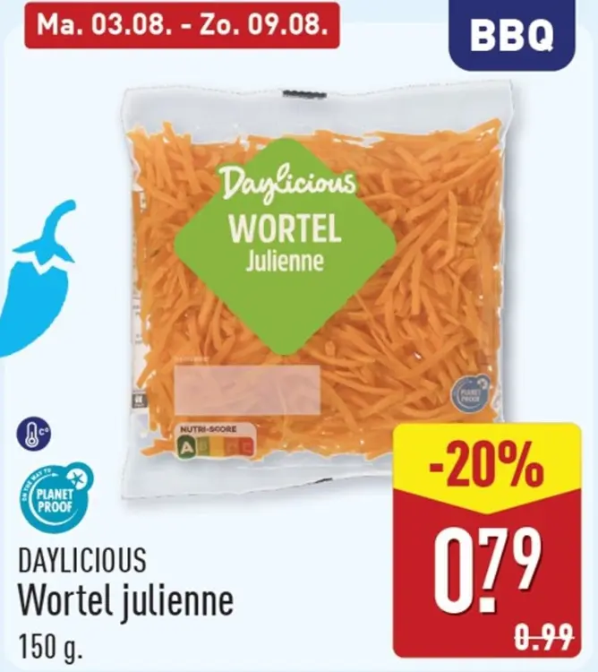 Aanbieding: Wortel julienne