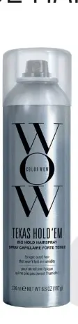 Aanbieding: COLOR WOW  Texas Hold ‘em Big Hold - Styling Hairspray 234 ML