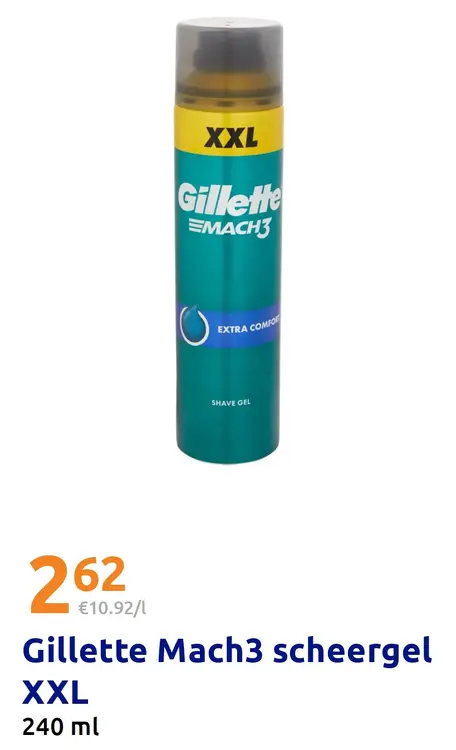 Promotie: Gillette Mach3 scheergel XXL