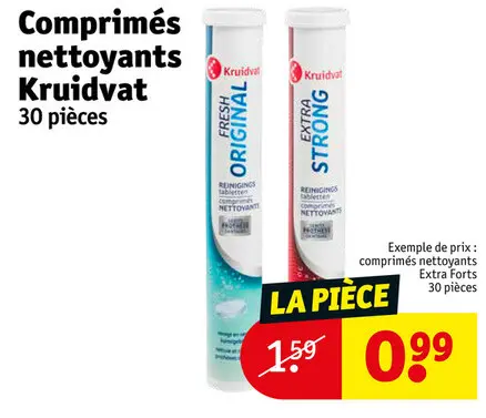 Offre: Comprimés nettoyants