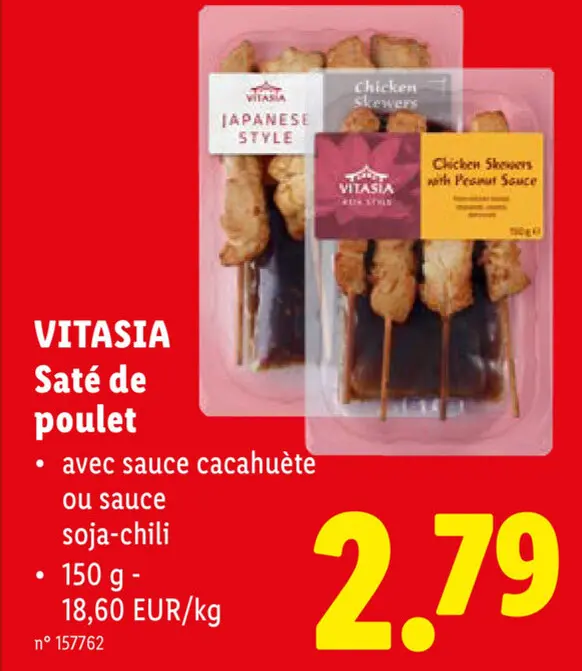 Offre: Saté de poulet