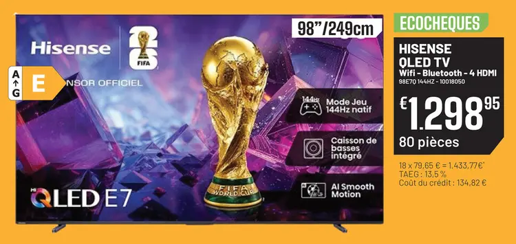 Offre: Hisense oled TV