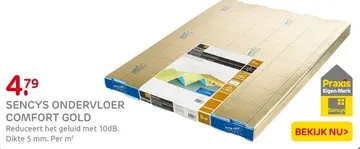 Aanbieding: Sencys ondervloer comfort gold