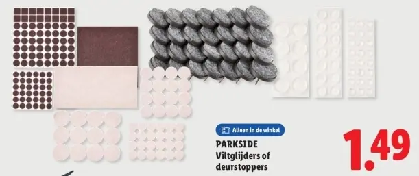 Aanbieding: Viltglijders of deurstoppers