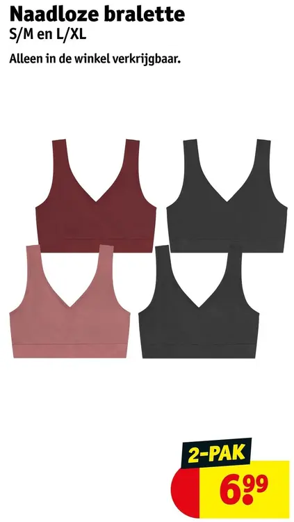 Promotie: Naadloze bralette