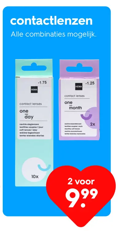 Promotie: contactlenzen