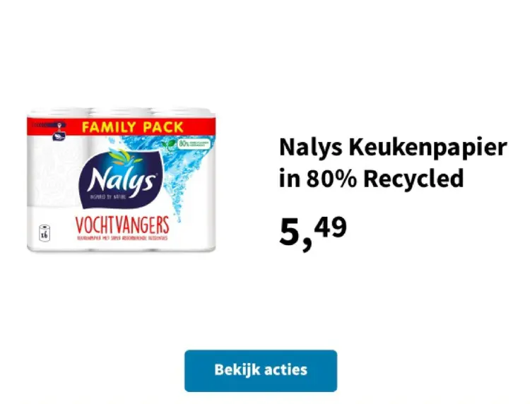 Promotie: Keukenpapier in 80% Recycled