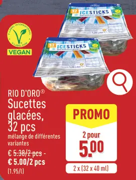 Offre: Sucettes glacées