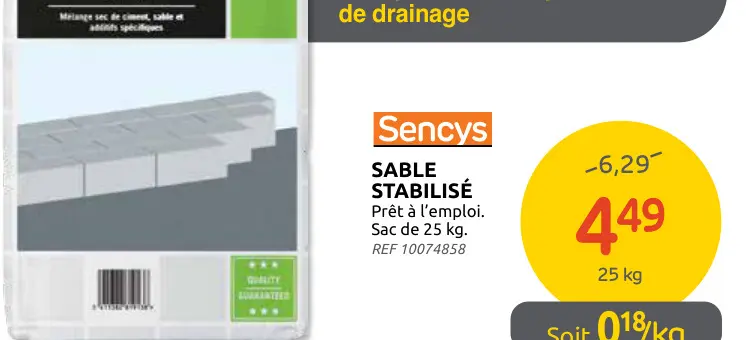 Offre: Sable stabilisé