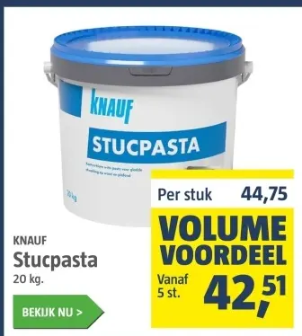 Aanbieding: Stucpasta