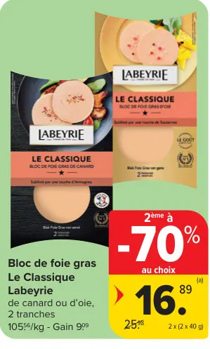 Offre: Bloc de foie gras Le Classique