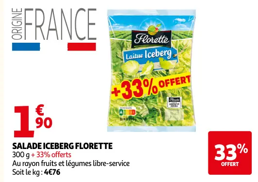 Offre: Salade iceberg