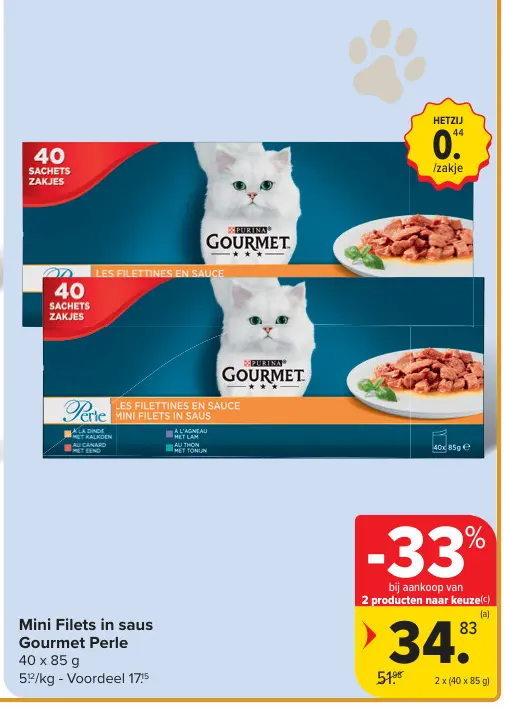 Promotie: Mini Filets in saus