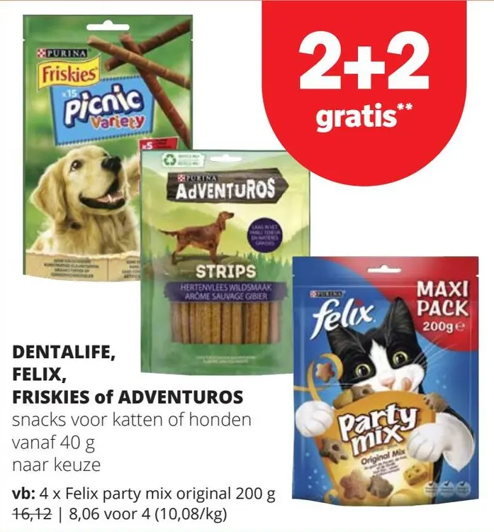Promotie: Snacks voor katten of honden