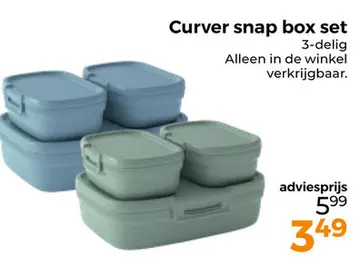 Aanbieding: Curver snap box set