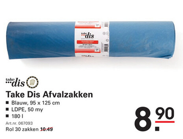 Aanbieding: Take Dis Afvalzakken