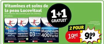 Offre: Vitamines et soins de la peau Lucovitaal