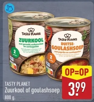 Aanbieding: Zuurkool of goulashsoep
