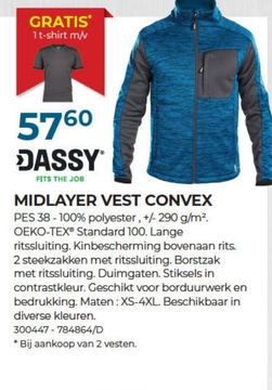 Aanbieding: MIDLAYER VEST CONVEX