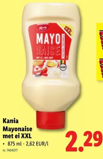 Promotie: Mayonaise met ei XXL