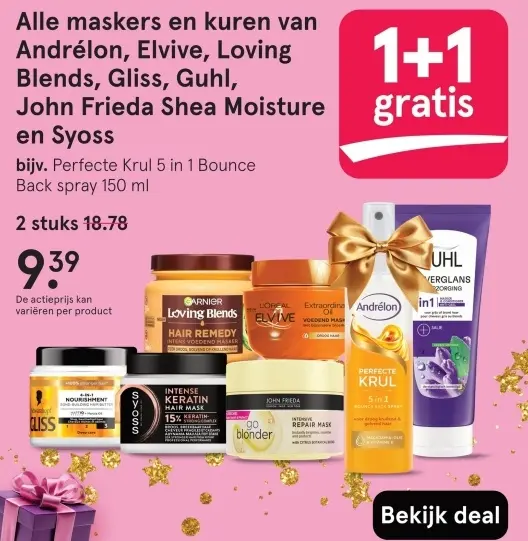 Aanbieding: Alle maskers en kuren