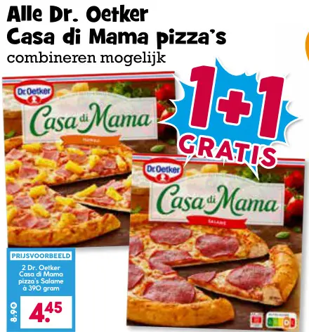 Aanbieding: Casa di Mama pizza's
