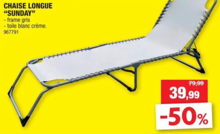 Offre: Chaise longue "sunday"