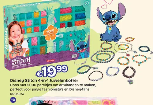 Promotie: Disney Stitch 4-in-1 Juwelenkoffer