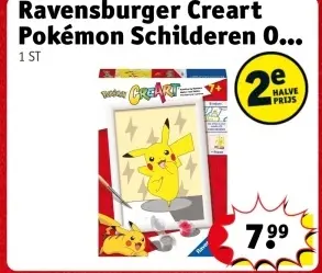Promotie: Ravensburger Creart Pokémon Schilderen Op Nummer