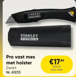 Promotie: Pro vast mes met holster