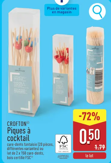 Offre: Piques à cocktail