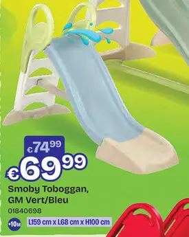Offre: Smoby Toboggan, GM Vert/Bleu