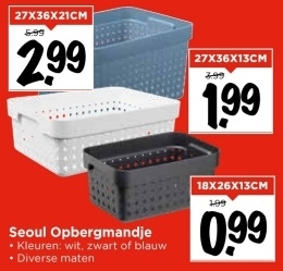 Aanbieding: Seoul Opbergmandje