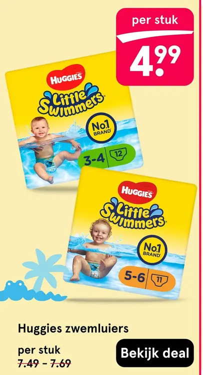 Aanbieding: Huggies zwemluiers