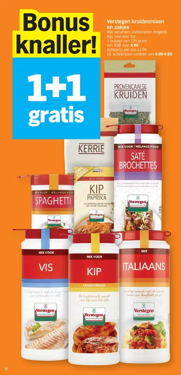 Promotie: Kruidenmixen en zakjes