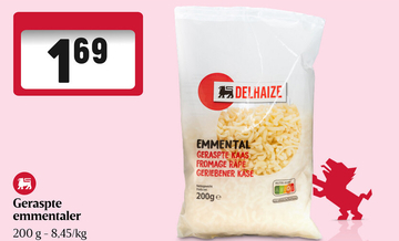 Aanbieding: Geraspte emmentaler