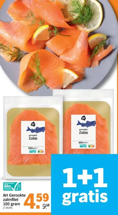 Aanbieding: Gerookte zalmfilet