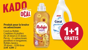 Offre: Produit pour la lessive ou adoucissant