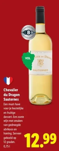 Aanbieding: Chevalier du Dragon Sauternes