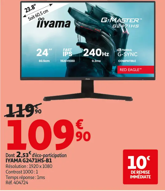Offre: Iyama g2471hs-b1