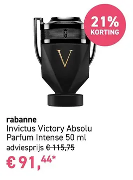 Aanbieding: Invictus Victory Absolu Parfum Intense