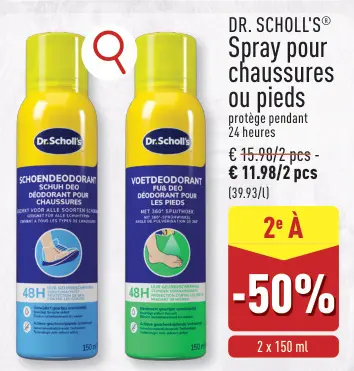 Offre: Spray pour chaussures ou pieds