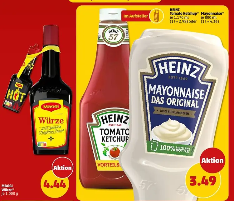 Aanbieding: Heinz Tomato Ketchup / Mayonnaise & Maggi Wür